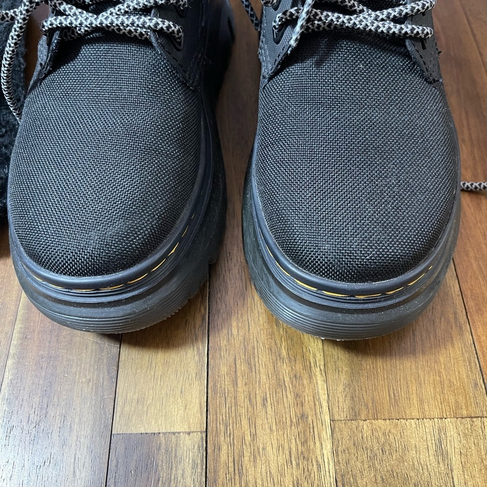 Dr. Martens Tarik Black Leather Utility Work Boots Lace Up Combat Boots - Picture 6 of 10
